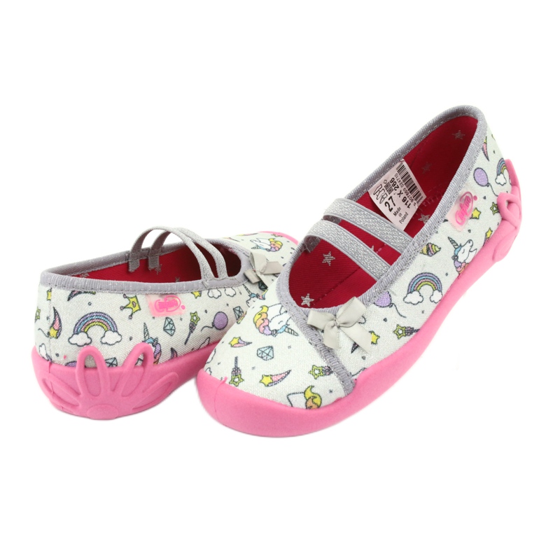 Scarpe per bambini Befado 116X266 rosa grigio 4