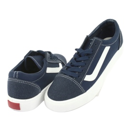 Atletico Sneaker femminili legate nel 18081 blu navy 4