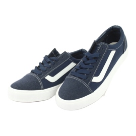 Atletico Sneaker femminili legate nel 18081 blu navy 3