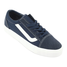 Atletico Sneaker femminili legate nel 18081 blu navy 1
