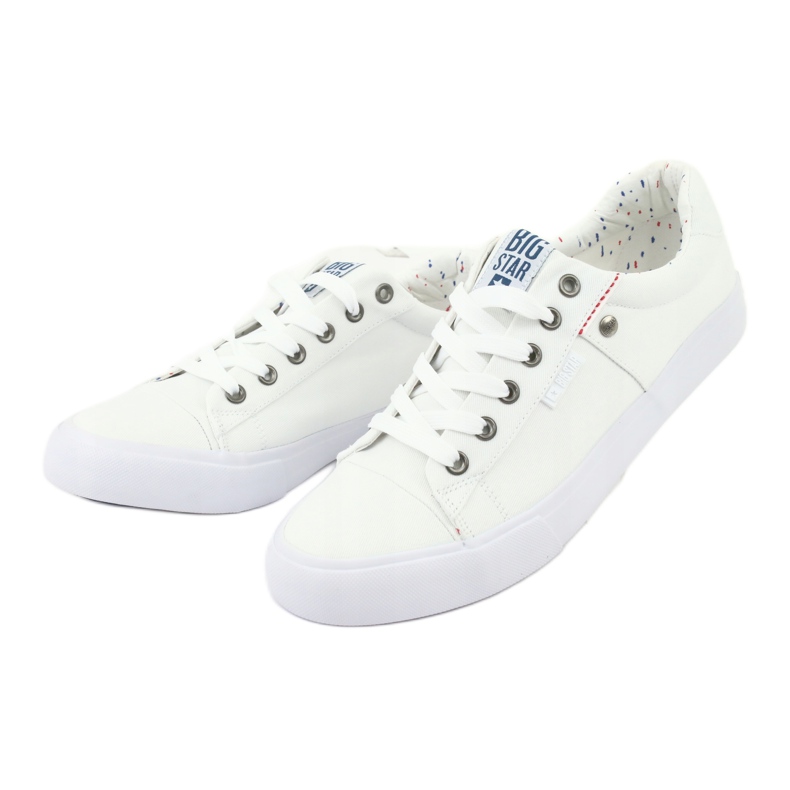 Big Star Sneakers da uomo allacciate bianche 174097 bianco 2