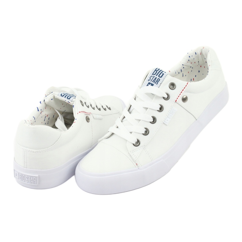 Big Star Sneakers da uomo allacciate bianche 174097 bianca 3