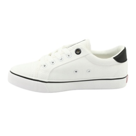 Sneakers Big Star allacciate bianche 274473 bianca nero 2