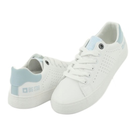 Sneakers bianche BIG STAR 274482 bianco blu 5