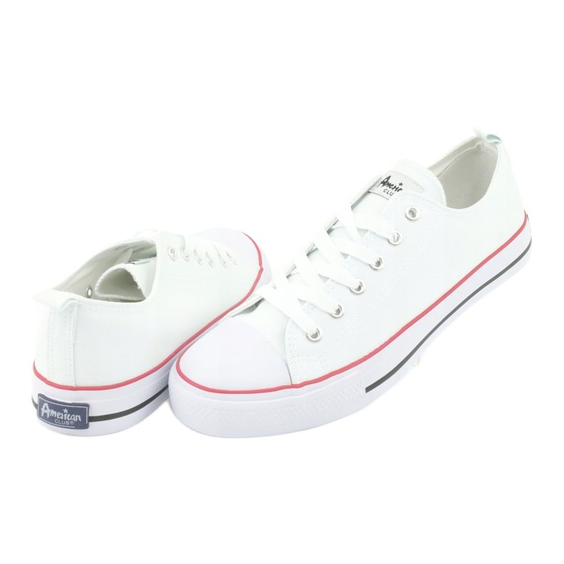 American Club Sneaker maschili classiche LH36 Bianco bianca 4