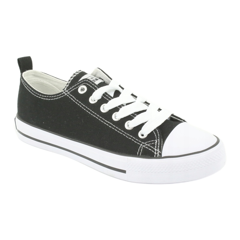 American Club Sneaker in bianco e nero legato da donna LH08 1