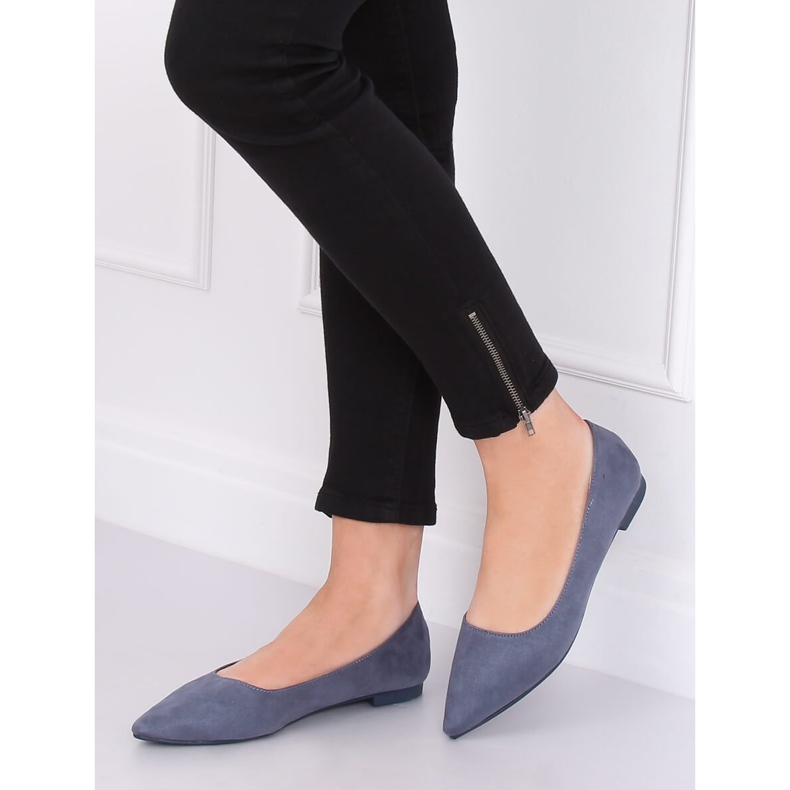 Ballerine a punta blu A822 Blu 1