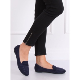 Mocassini donna blu navy B2030 Dk Blue 2
