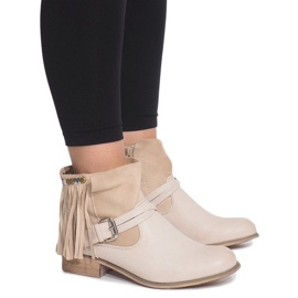 Decorato con Stivali 341-PA Beige 1