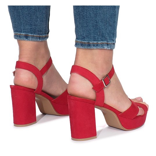 Sandali con tacco rosso Enmore 1