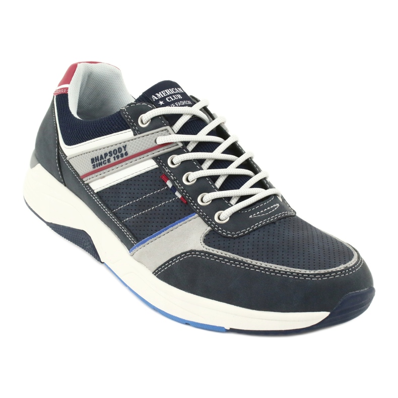 Scarpe sportive ADI American Club RH07 rosso blu navy grigio 1