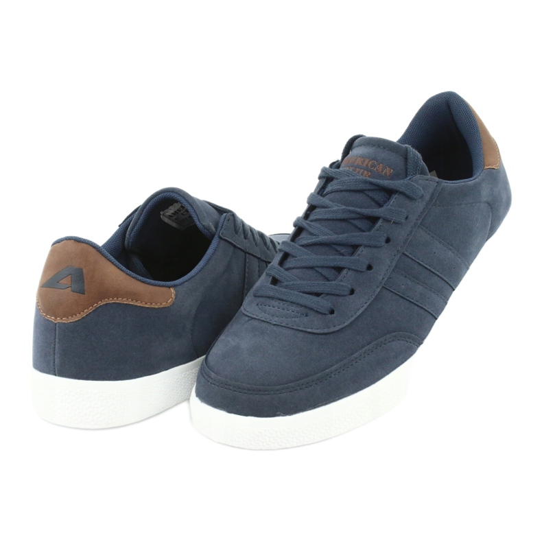 Sneakers sportive da uomo American Club WT24 blu navy 4