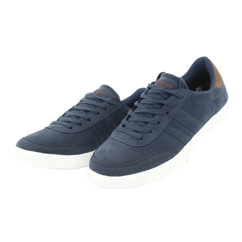 Sneakers sportive da uomo American Club WT24 blu navy 3