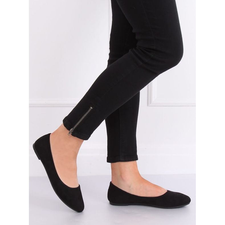 Ballerine nere tinta unita Z1005 Black nero 2