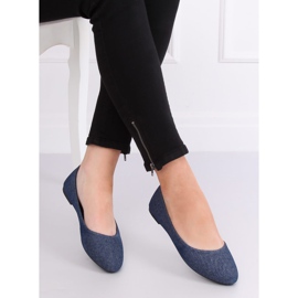 Ballerine lisce blu navy Z1005 Navy 1