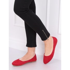 Ballerine tinta unita rosse Z1005 Red rosso 1