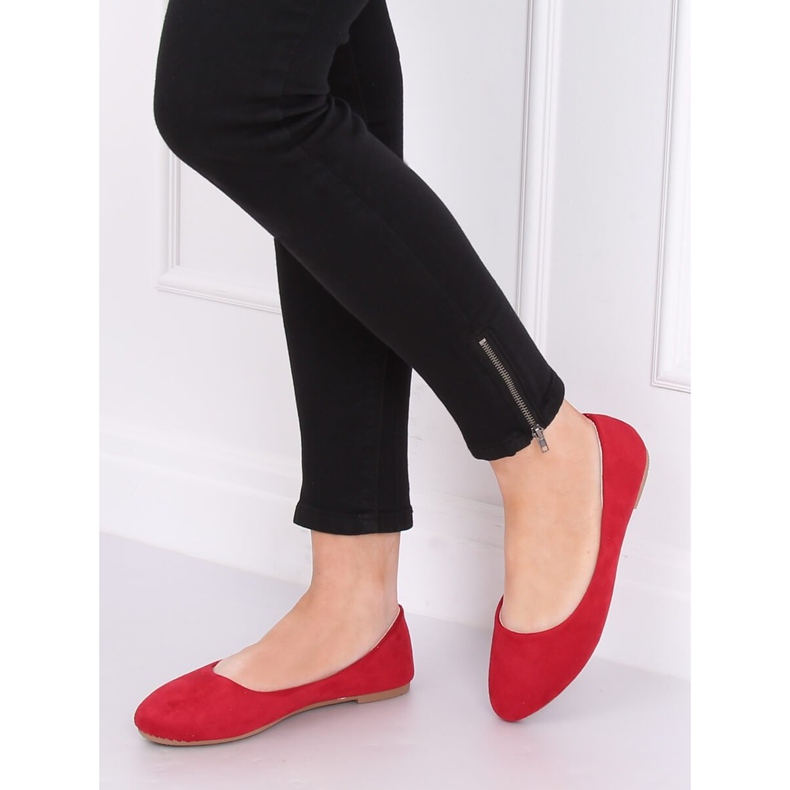 Ballerine tinta unita rosse Z1005 Red rosso 1
