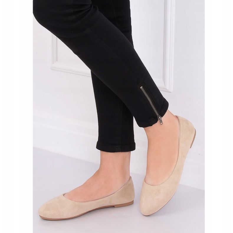 Ballerine lisce beige Z1005 Beige 2