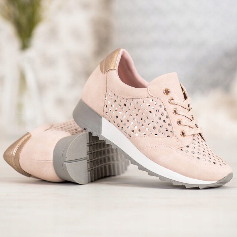 Kylie Scarpe traforate sulla piattaforma rosa 2