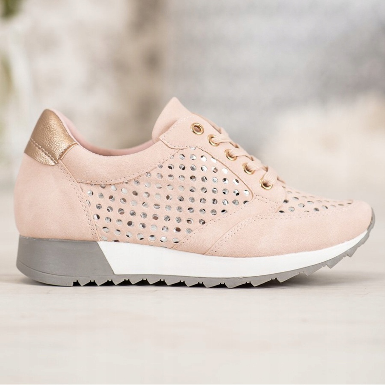 Kylie Scarpe traforate sulla piattaforma rosa 1