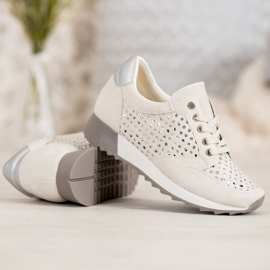 Kylie Scarpe traforate sulla piattaforma marrone 1