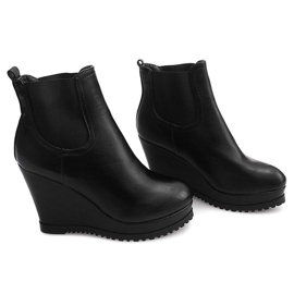 Zeppe 9298 Stivali Neri Su Zeppa nero 1