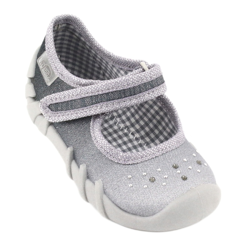 Scarpe per bambini Befado 109P185 d'argento grigio 1