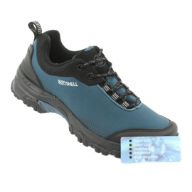 Scarpe softshell blu American Club WT06 nero 7