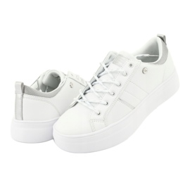 Sneakers sportive bianche American Club RH09 bianco grigio 3