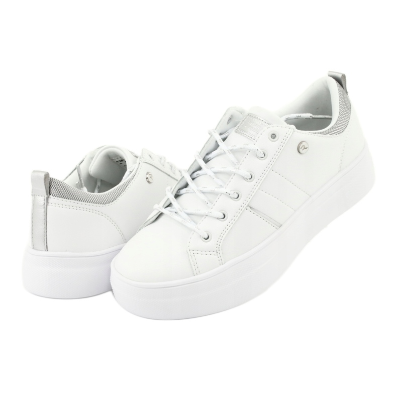 Sneakers sportive bianche American Club RH09 bianco grigio 3