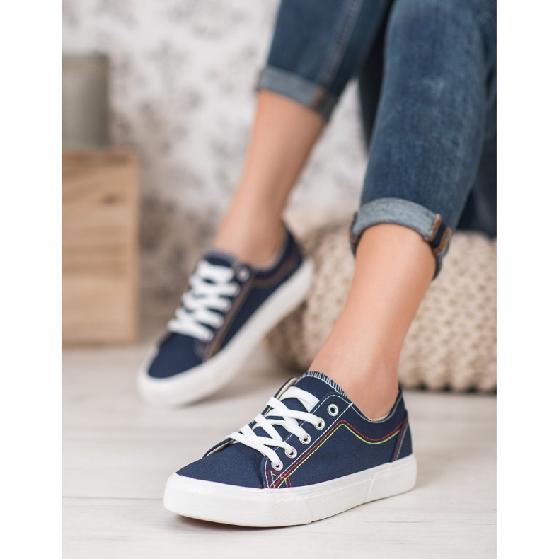 Kylie Sneakers blu navy 1