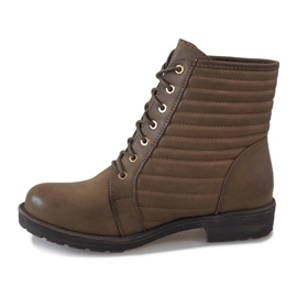 Stivali trapuntati kaki 1548 multicolore verde 1