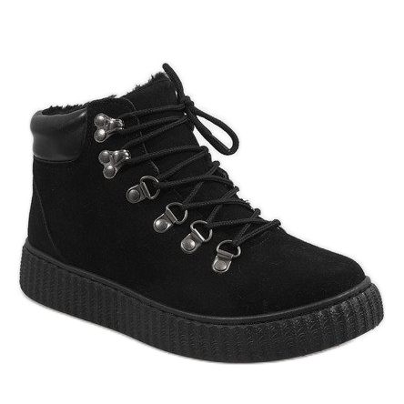 Stivali neri isolati B191-1 nero 1