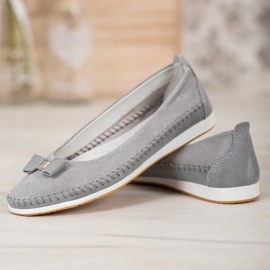 Ballerine Con Fiocco VINCEZA grigio 1