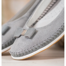 Ballerine Con Fiocco VINCEZA grigio 2