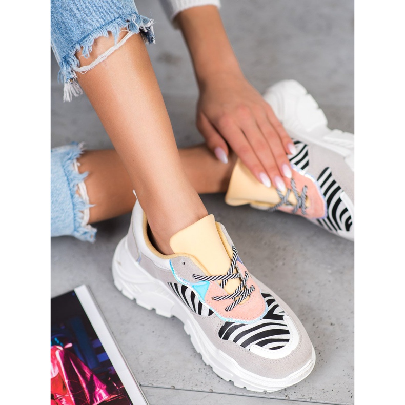 SHELOVET Scarpe da ginnastica alla moda multicolore 2