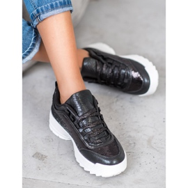 SHELOVET Sneakers Con Paillettes nero 2