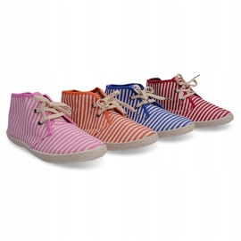 Stivali Sneakers Suola Paglia 2607 Rosa 2