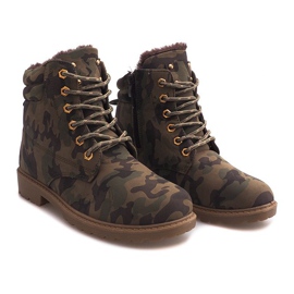 Stivali isolati in legno Camo BED08 Verde 2