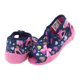 Scarpe per bambini Befado 213P118 blu navy blu arancia rosa giallo 4