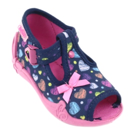 Scarpe per bambini Befado 213P118 blu navy blu arancia rosa giallo 1