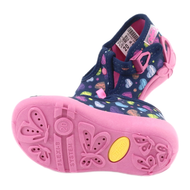Scarpe per bambini Befado 213P118 blu navy blu arancia rosa giallo 5