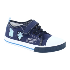 Sneaker American Club TEN10 con velcro blu navy blu 1