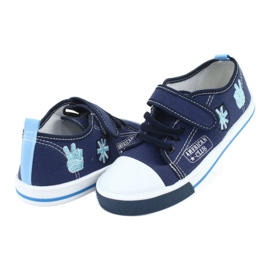 Sneaker American Club TEN10 con velcro blu navy blu 4