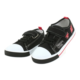 Sneaker American Club TEN10 con velcro nero rosso 3