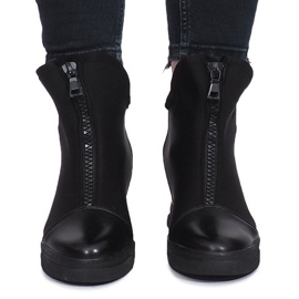 Sneaker in camoscio nero Nathalie 1