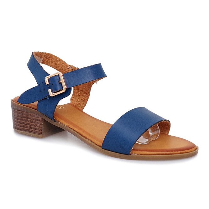 Sandali tacco alto Victorville blu 1
