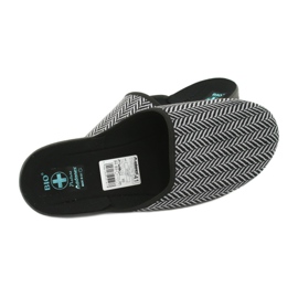 Pantofole ciabatte da uomo Adanex 25147 a spina di pesce nero grigio 5