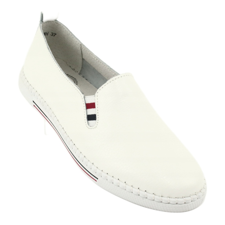 Sneakers slipon in pelle Filippo DP066 bianco 1