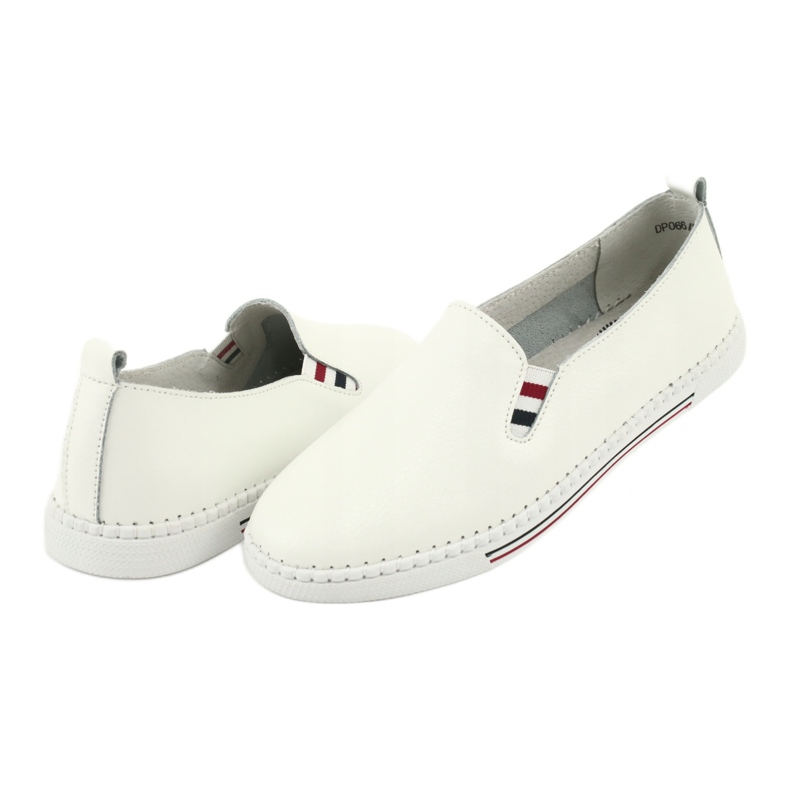 Sneakers slipon in pelle Filippo DP066 bianca 4
